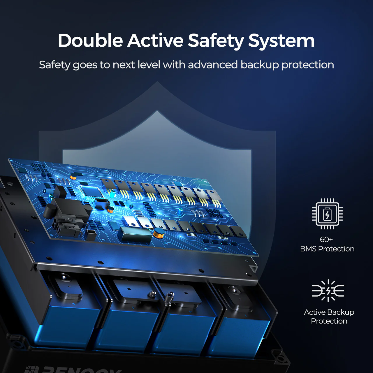 12V 100Ah Lithium Iron Phosphate Battery with Bluetooth & Self-Heating Function | Pro Series - Image 4