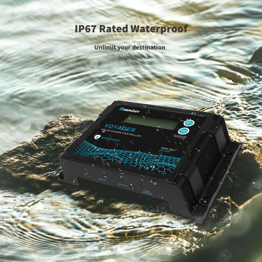 【B】New Edition Voyager 20A PWM Waterproof Solar Charge Controller - Image 6