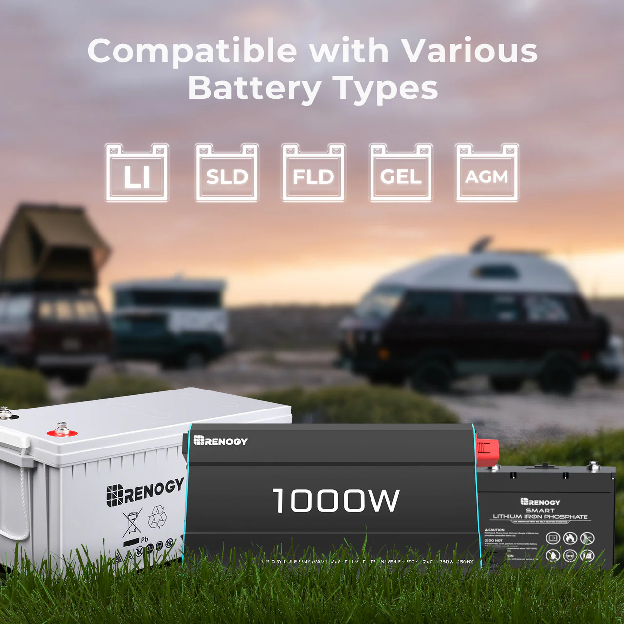 1000W 12V to 230V/240V Pure Sine Wave Inverter (with UPS Function) - Image 7