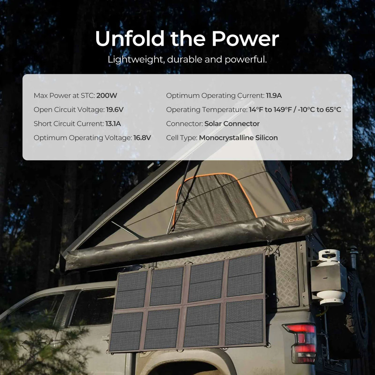 200W Lightweight N-type Portable Solar Panel Blanket - Image 3