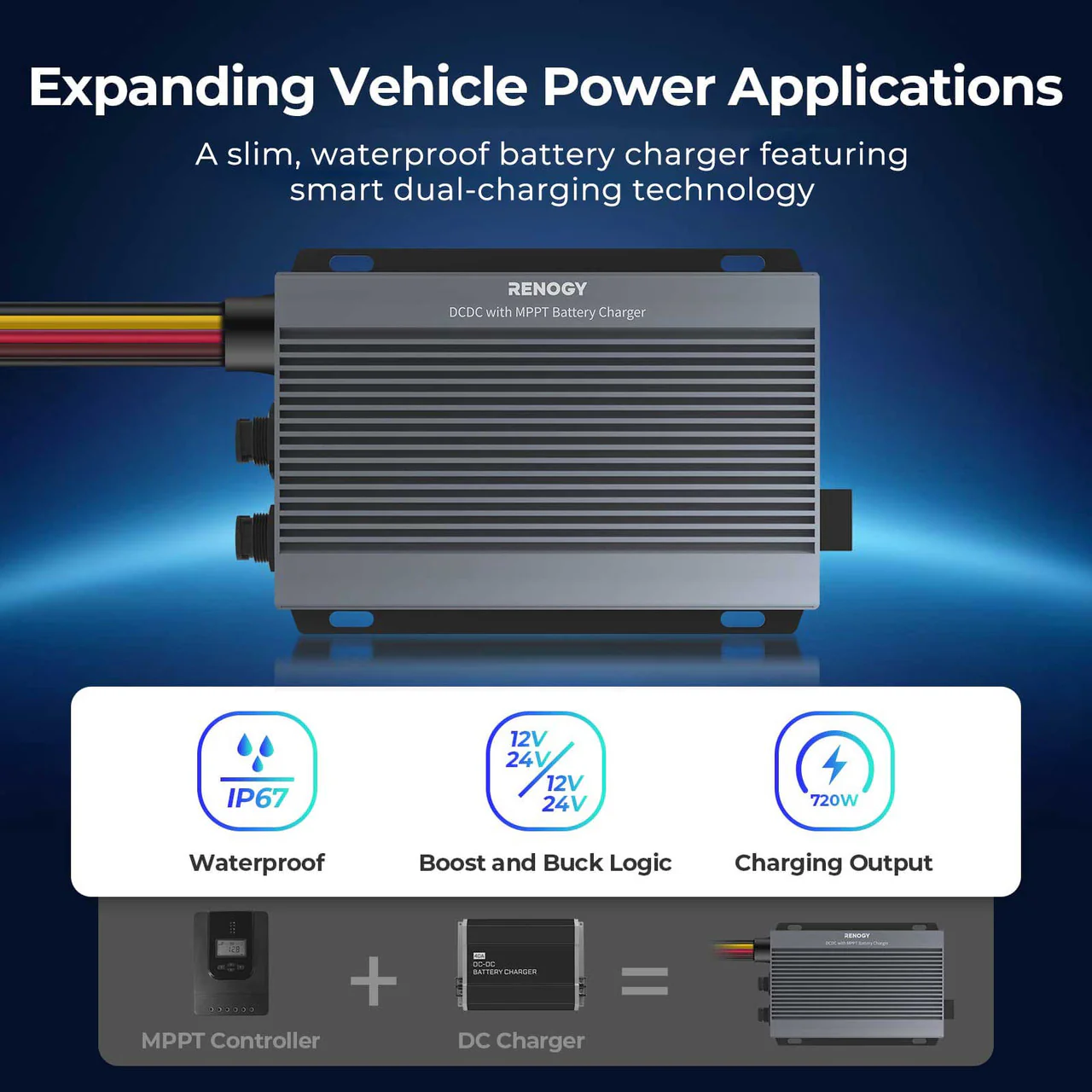 Renogy IP67 50A DC-DC Battery Charger with MPPT - Image 6